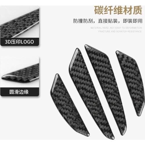 Car styling car door anti-collision sticker For BMW BENZ AUDI VW car accessories Car door anti-collision stickers carbon fiber