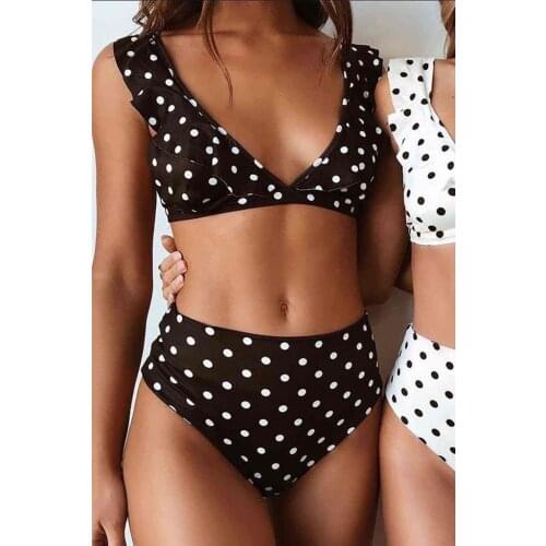 Angelsin Polka Dot Bikini Suit Multicolor