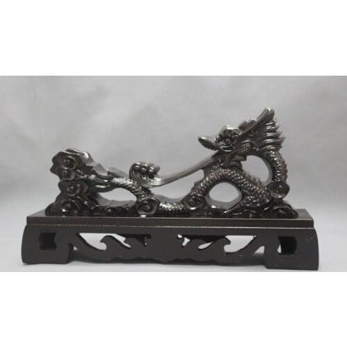 Large Size Dragon Samurai Sword Katana Wakizashi Tanto Holder Stand With Box