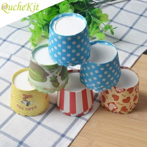 50pcs/lot Small Muffin Paper Cupcake Baking Cups Anti-oil Muffins Chocolate Cupcake Wrapper Baking Cup Case Tray Decorating Tool