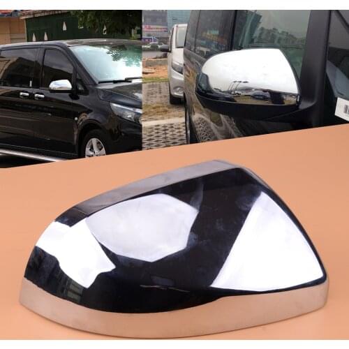 CITALL Car Right Chrome Rearview Mirror Cover Trim ABS Fit for Mercedes-Benz Vito W447 2014 2015 2016 2017 2018
