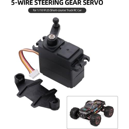 XINLEHONG TOYS 5-Wire Steering Gear Servo for 1/10 9125 Short-course Truck RC Car Remote Control Toy RC Parts Accessories