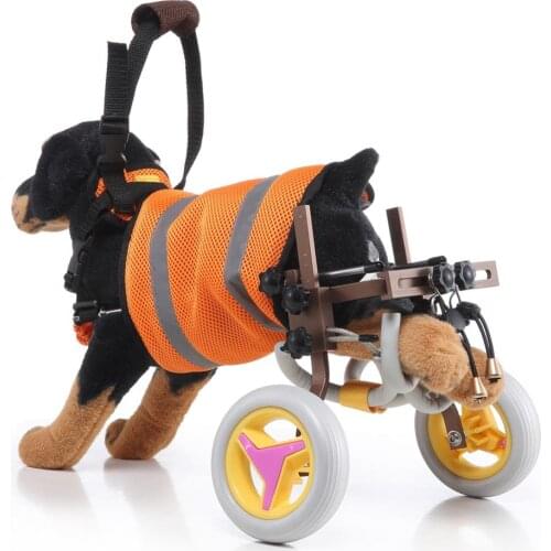 Pet Wheelchair Disabled Dog Old Dog Cat Walking Assisted Car Adjustable Lightweight Hind Legs Rehabilitation Dog Wheelchair