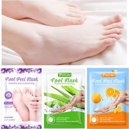 8pair Lavender Foot Mask for Legs Whitening Dead Skin Remover Foot Peeling Mask Exfoliating Foot Spa Bath Mask Pedicure Socks