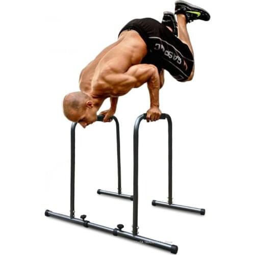 Multi-function Single Parallel Bars Dip Stand Station with Safety Connector for Triceps Dips, Heavy Duty Dip Stand Push-up Stand