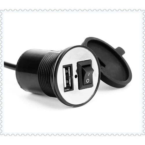 Motorcycle modified USB mobile phone charger with switch waterproof for BMW R1200RT SE R1200S R1200ST S1000R S1000R S1000RR