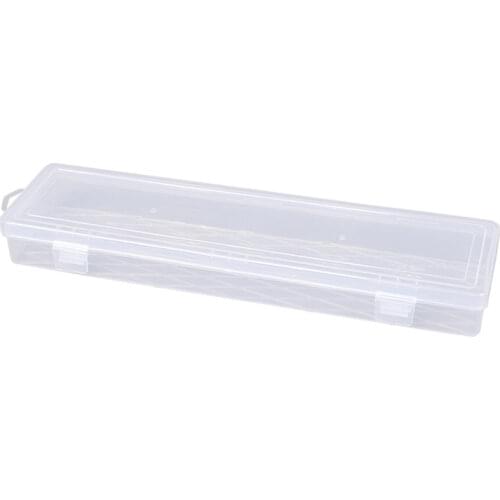 New 14 Inch Long Strip Transparent Portable Jewelry Tool Box Container Ring Electronic Parts Screw Beads Component Storage Box