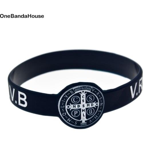 OBH 25pcs Jesus CSPB CSSML NDSMD Wrist Watch Shaped Silicone Bracelet 5 Colors