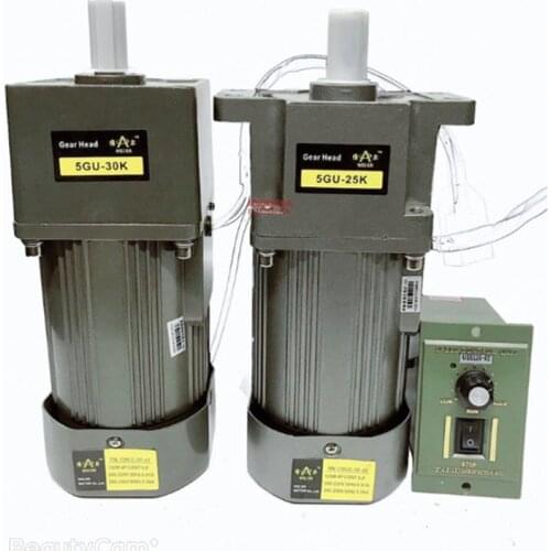 120W speed regulating motor 220V single phase AC gear reducer motor 380V frequency conversion positive and negative reversible