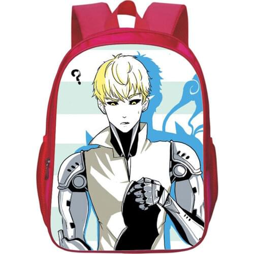 One Punch Man Backpack Teen Anime School Bag Cartoon Double-Shoulder Bookbag Boy Girl Travel Rucksack Kids Back To School Gift