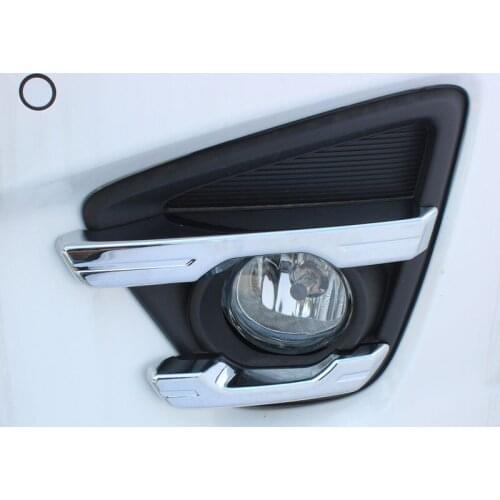 FIT FOR MAZDA CX-5 CX5 2015 2016 CHROME FRONT FOG LIGHT LAMP COVER TRIM STRIP BEZEL FOGLIGHT GARNISH INSERT MOLDING 4PCS