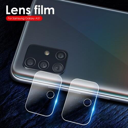 2PCS Camera Lens Tempered Glass For Samsung Galaxy A51 A71 A 51 71 Protective Films on the For Samsung A51 A71 A515 A715