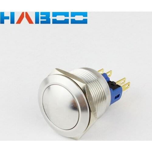 1pcs dia.22mm ball head explosion-proof stainless steal on-off push button switch IP67 metal switch 250V 3A