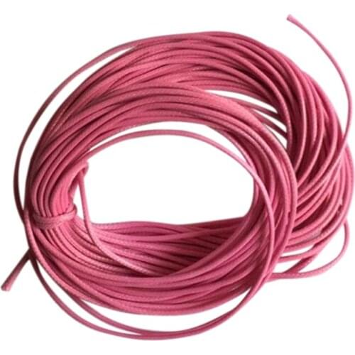 10M Wax Nylon String Rope for DIY Bracelet Neckace Making 1mm Rose Red