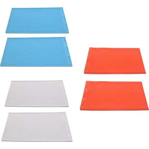 2 Packs Bee Wax Foundation Rubber Honeycomb Mold Flexible Wax Coated for Beekeepers Beehives