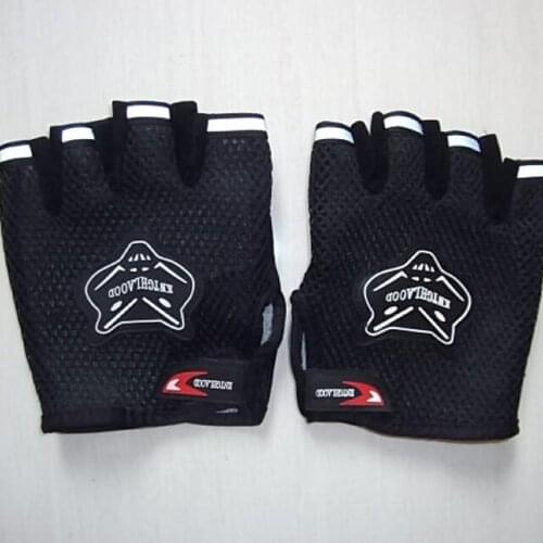 2015 Hot Sale Outdoor Cycling Riding Shockproof Road Bicycle Mountain Bike Gloves Antiskid Padded Sports Half Finger Glove Black