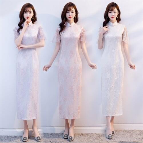 2021 velvet cheongsam suit qipao modern chinese dress woman chinese wedding dress