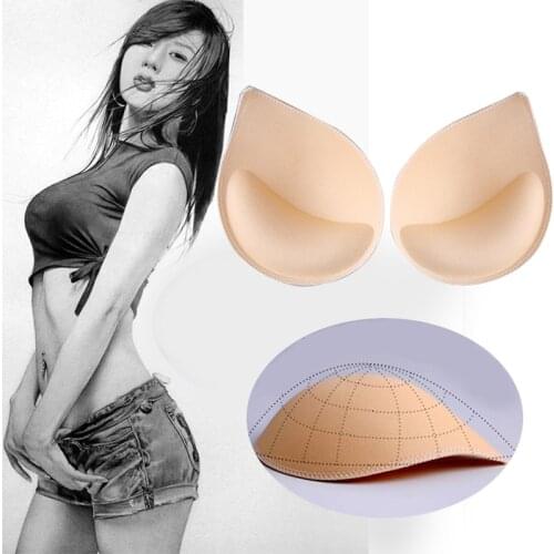 3-1Pair Sponge Inserts In Bra Padded for Swimsuit Breast Push Up Fill Brassiere Breast Patch Pads Women Intimates Accessories