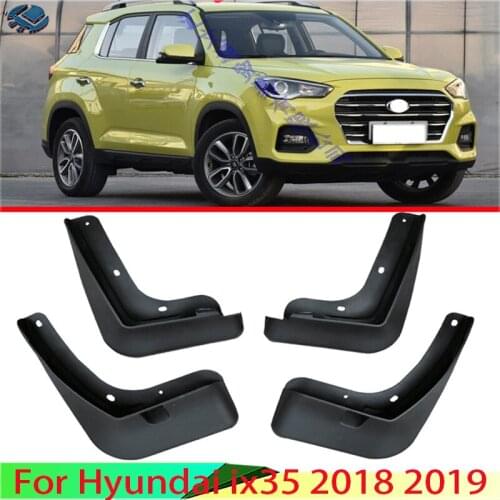For Hyundai ix35 2018 2019 4PCS Mud Flaps Splash Guards Fender Mudguard Kit Mud Flap Splash Guards Mudguard Car styling