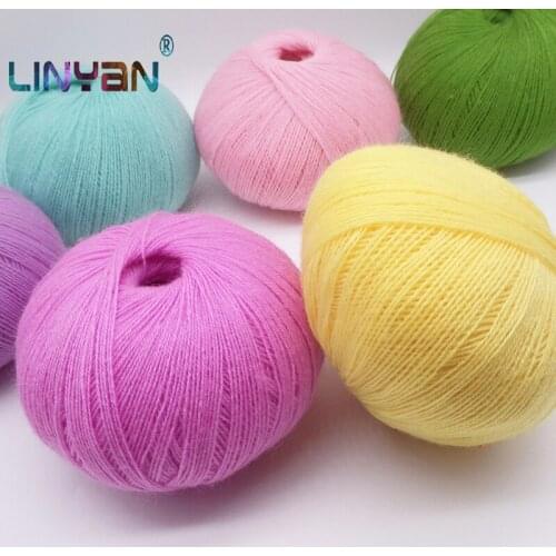 5 balls * 50g Acrylic yarn Thin Yarn crochet Mohair Hand knitting Yarn For Knitting Knit thread Crochet Scarf Sweater Yarn ZL45