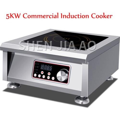5KW High Power Commercial Induction Cookers Plane Soup Furnace Five Kilowatt Furnace Brine Table Electric Furnace 220V