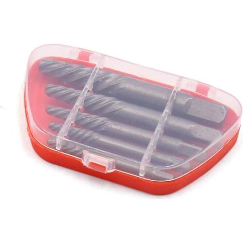 Uxcell 5 in 1 Broken Damaged Bolt Screw Extractor Set Remover Tools for Car Truck