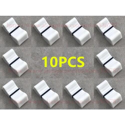 White color! 10pcs/lot Mixer fader Slider Fader Knobs replace FOR ALLEN & HEATH XONE 1D 2D 3D 4D 32 62 464 S2