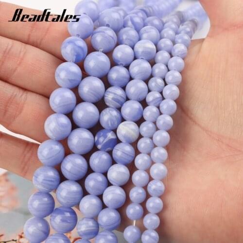 Natural Purple Agate Stone Beads Round Natural Purple Loose Beads For DIY Making Bracelet Necklace Jewelry 6/8/10mm Beadtales