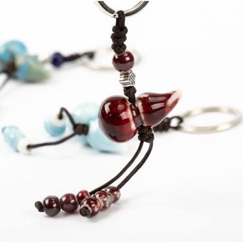 Cearmic Calabash Bag Pendant Gift DIY Key Chain Drop Shipping fashion Jewelry #GY172