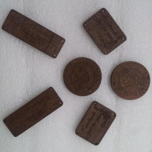 Diy handmade natural wood mini decorative round wooden tags label