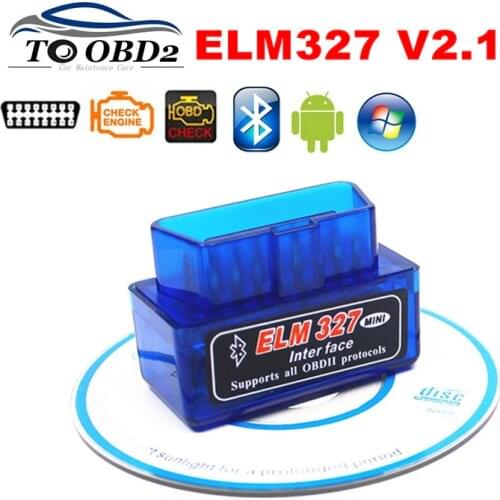 ELM327 Super MINI Blue Bluetooth V2.1 OBD OBDii Code Reader ELM 327 Works Android Torque/Symbian Auto Car Diagnostic Scanner