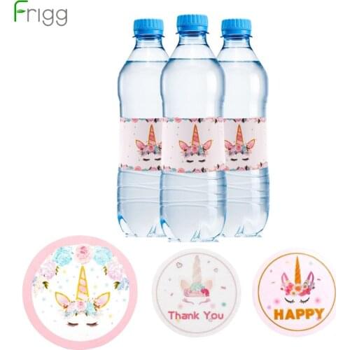 Frigg Unicorn Party Sticker Birthday Party Decoration Wedding Party Favors Supplies DIY Candy Box Stickers Unicornio Fiesta Gift
