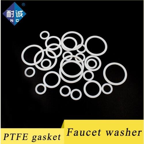 Corrugated hose faucet O-ring Washer 1/4" 3/8" 1/2" 3/4" 1" 1.2" 1.5" 2" Poly tetra fluoroethylene PTFE Gasket oring