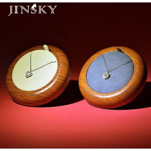 Microfiber Necklace Shelf Pendant Storage Rack Bracket Jewelry Display Jewelry Props Wood Grain Necklace Shelf