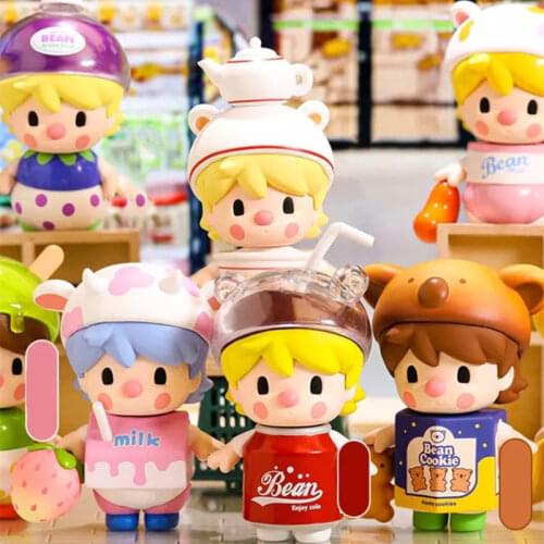 Original Pop Mart Sweet Bean Supermarket Series Blind Box Toy Figurines Can Be Designated Cute Anime Character Gifts Model