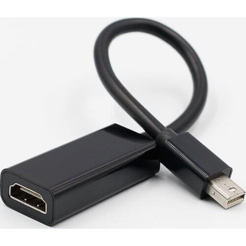 Mini DP to HDMI Cable Mini DisplayPort to HDMI Male to Female DP Converter Adapter for PC Macbook 1080P HDTV Projector