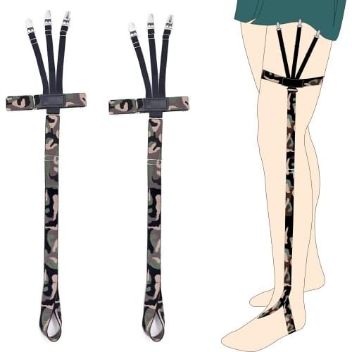 Multifunctional dual-purpose shirt non-slip clip garter belt step on foot X-SC-J-Y2 camouflage