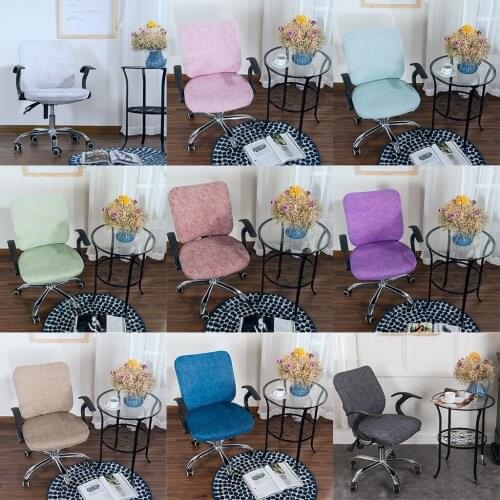 Fashion Office Computer Chair Covers Swivel Rotate Office Seat Slipcover - Backrest 14-20 Inch, Seat 15-21 Inch