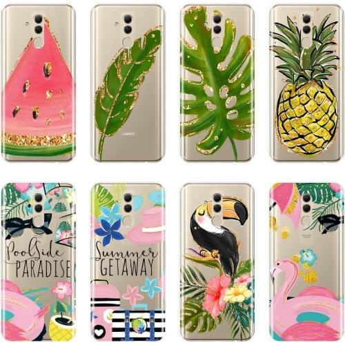 Soft Silicone Phone Case For Huawei Mate 20 10 9 Pro Pineapple Flower Travel Back Cover For Huawei Mate 7 8 9 10 20 Lite Case