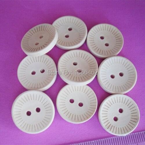 Natural color wooden buttons,50Pcs buttons,scrapbooking accessories J-17