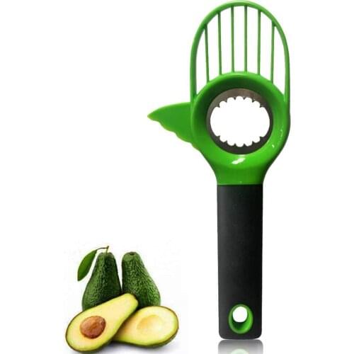 Avocado Cutter Slicer And Pitter 3 In 1 Tool With Silicon Grip Handle Avocado Pitter Peeler Multifunctional Avocado Knife Split