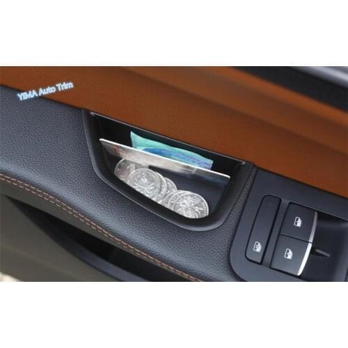 Lapetus Auto Styling Front Door Storage Pallet Armrest Container Box Cover Trim Fit For Alfa Romeo Giulia 2016 - 2020