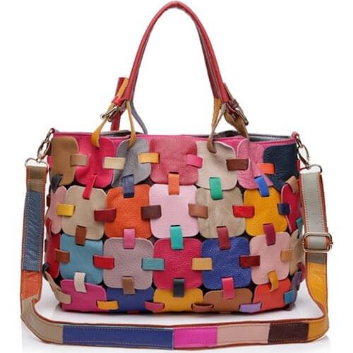 Women Bags 2016 Women Messenger Bags Genuine Leather Handbag Ladies Weave Shoulder Crossbody Bag Handbags Women Famous Brands