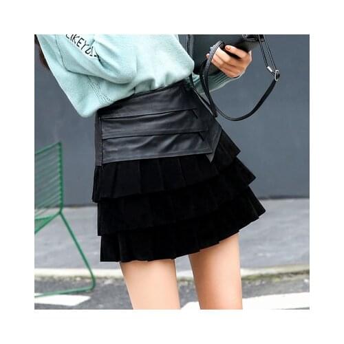 Top brand Sheepskin Wrap New Hip Skirt Free Shipping One Piece Promotion high quality