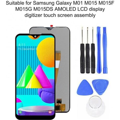 AMOLED LCD Display Touch Screen Digitizer Assembly Parts for Samsung Galaxy M01 phone repair tools
