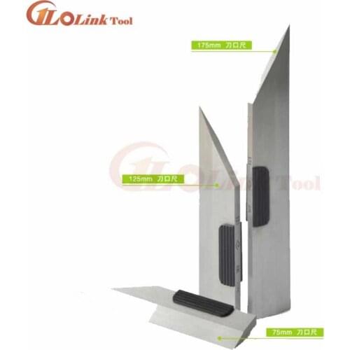 0 Grade 75mm,125mm,175mm,200mm,225mm,300mm,400mm steel blade ruler Square Ruler Straight Edge Ruler Knife Edge Ruler