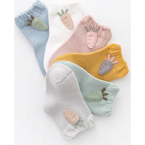 1 Pair Lytwtws Cotton Candy Color Carrot Spring Autumn Newborn Baby Girl Kids Sock Anti Slip Summer Socks Gift Children