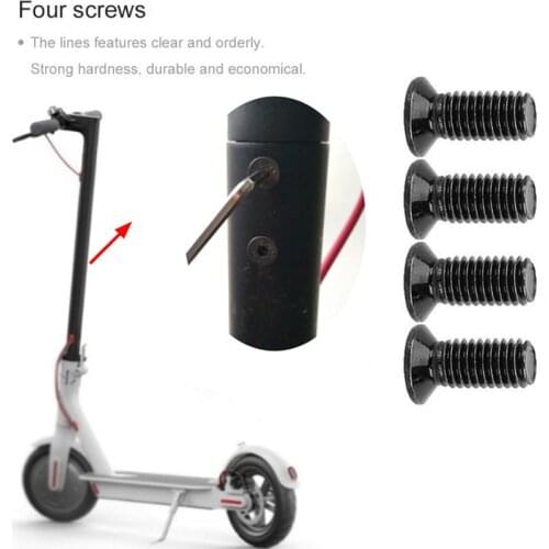 4 Pcs Original Front Tube Screws for Xiaomi Mijia M365 Electric Scooter Handle Bar Front Fork Tube Screws Hex Holder Parts Kits