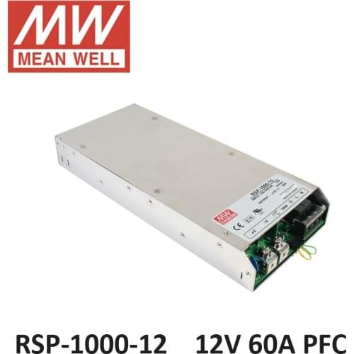 Meanwell RSP-1000-12 LED driver 12V 60A 720W PFC function Switching power supply lighting transformer for LED Strip light 12V