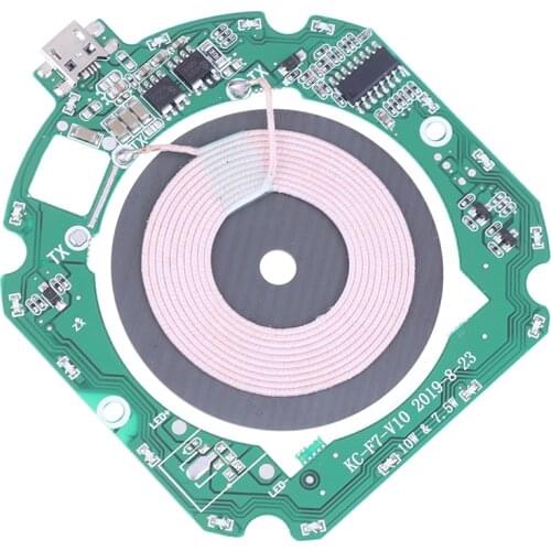 1pcs 10W QI Fast Wireless Charger PCBA Module Transmitter Circuit Board+ Wireless Charging DIY Circuit Board Wholesale